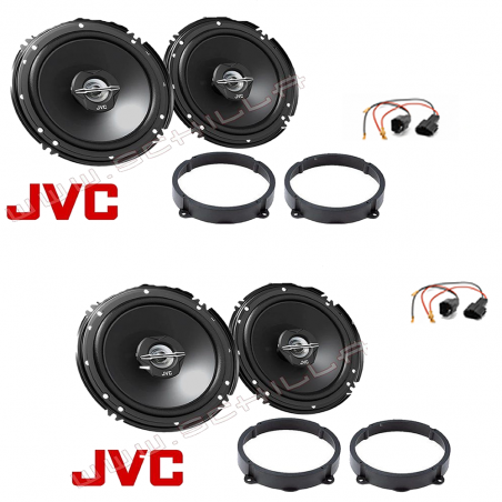 Kit 4 Casse JVC Supporti ALFA 147 159 Lancia Y Anteriori E Posteriori