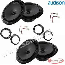 Kit 4 Casse altoparlanti AUDISON per FIAT Stilo con adattatori