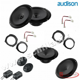 Kit 6 Casse altoparlanti AUDISON per FIAT Stilo con adattatori