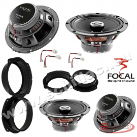 Kit 4 Casse altoparlanti FOCAL per FIAT Stilo con adattatori