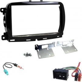 Kit montaggio mascherina CAVO ISO STAFFE MONTAGGIO 2 DIN PER FIAT 500(312) 2015+