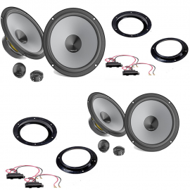 KIT 8 CASSE ALTOPARLANTI PER VW TOUAREG ANT + POST HERTZ K 165