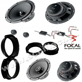 Kit 6 Casse altoparlanti FOCAL per FIAT Stilo con adattatori