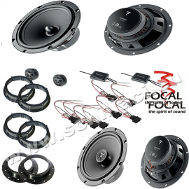 Kit 6 Casse altoparlanti FOCAL per VOLKSWAGEN / SKODA / SEAT / AUDI con adattato