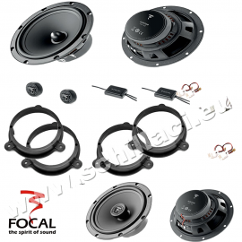 Kit 6 Casse altoparlanti FOCAL per DACIA con adattatori