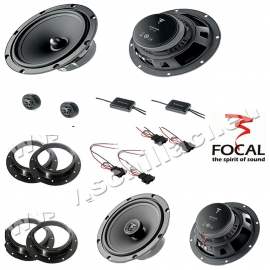 Kit 6 Casse altoparlanti FOCAL per VOLKSWAGEN Touareg dal 2008 con adattatori