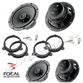 Kit 4 Casse altoparlanti FOCAL per  DACIA con adattatori