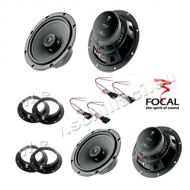 Kit 4 Casse altoparlanti FOCAL per VOLKSWAGEN Touareg dal 2008 con adattatori e