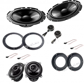 Kit 6 casse per Mercedes Classe A W169 PIONEER con adattatori e supporti