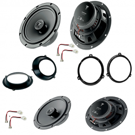 Kit 4 Casse altoparlanti FOCAL per FIAT PANDA con adattatori e support